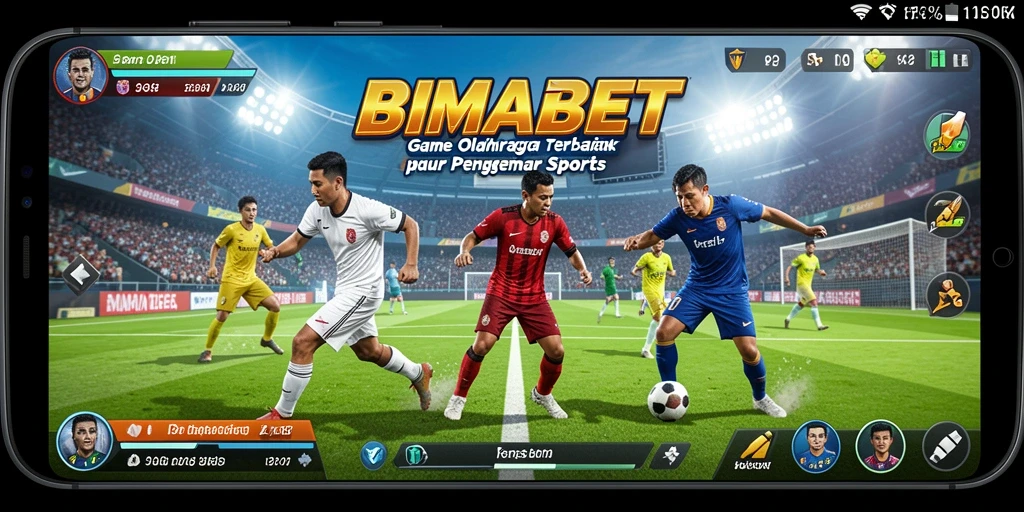 Screenshot gameplay BIMABET menunjukkan interaksi pengguna dalam taruhan olahraga.