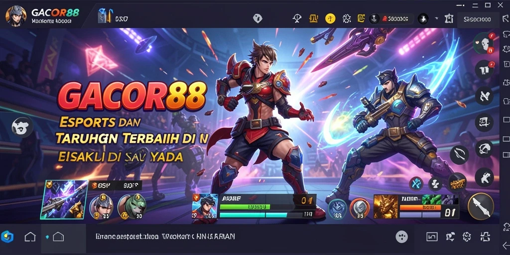 Screenshot utama GACOR88 menunjukkan pengalaman taruhan olahraga yang menarik.