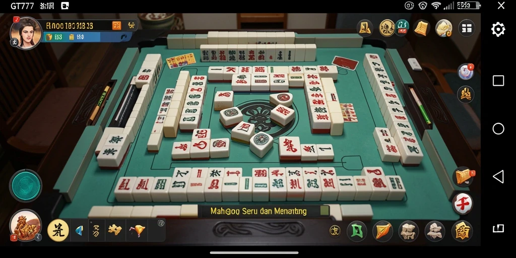 Screenshot gameplay GT777 menampilkan papan Mahjong yang menantang dan menarik.