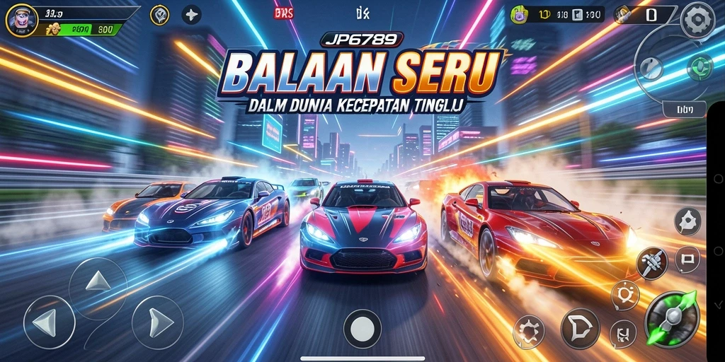 Tampilan menarik dari gameplay balapan di JP6789 yang mendebarkan.