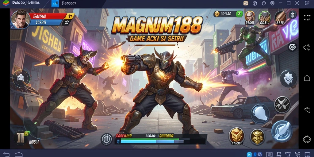 Tampilan gameplay MAGNUM188 yang menegangkan dan penuh aksi.