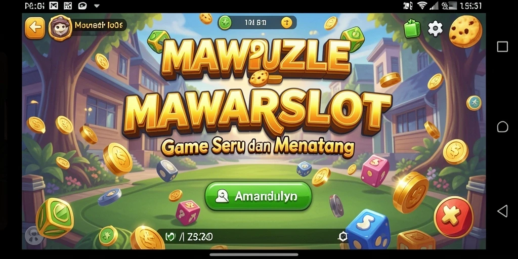 Screenshot gameplay <strong>MAWARSLOT</strong> menampilkan tantangan seru yang dihadapi pemain.
