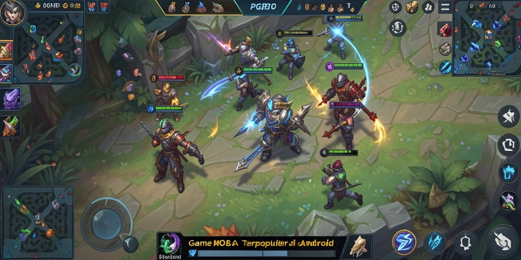 Tampilan gameplay seru di PGBET dengan aksi MOBA yang intens.