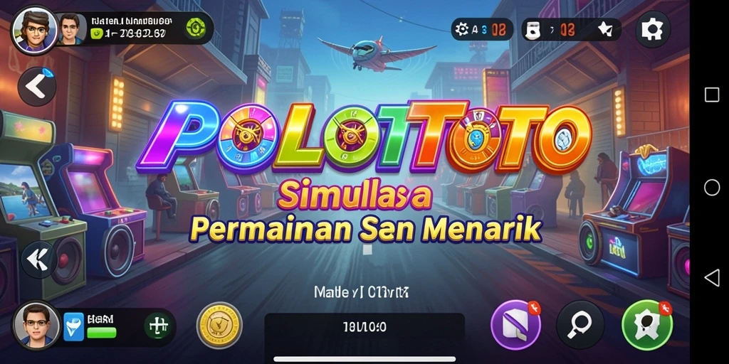Tampilan gameplay POLOTOTO yang menakjubkan dan penuh warna.