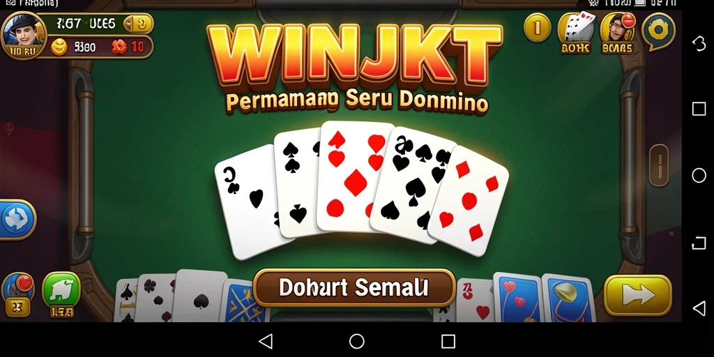 Tampilan menarik dari gameplay domino di WINJKT.